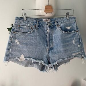Agolde Parker short 29 Vintage Cut Off Distressed Short Button Fly Jeans